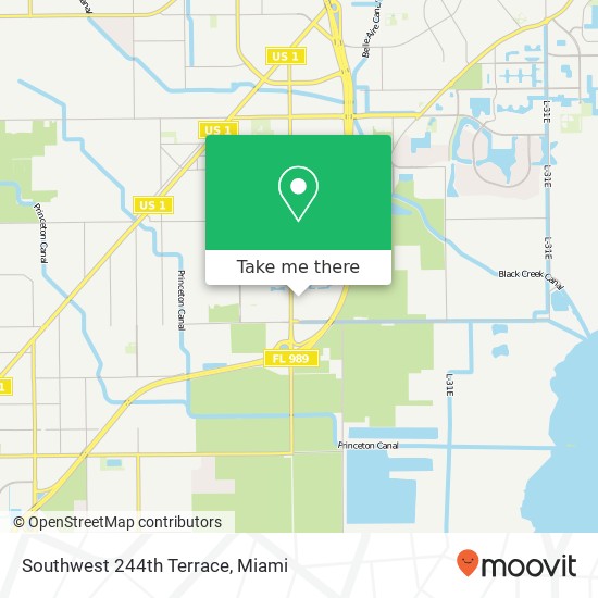 Mapa de Southwest 244th Terrace