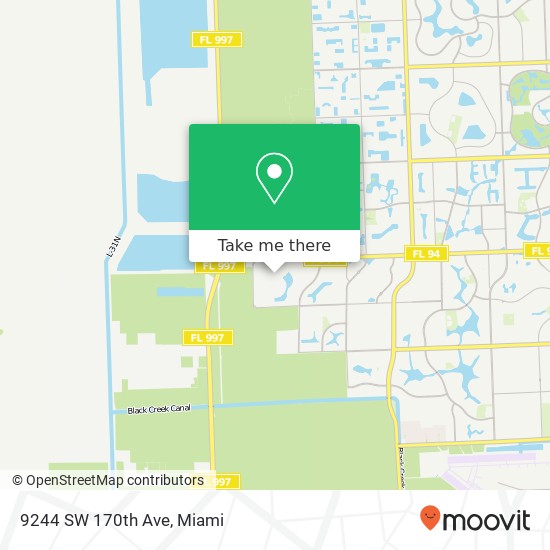 9244 SW 170th Ave map