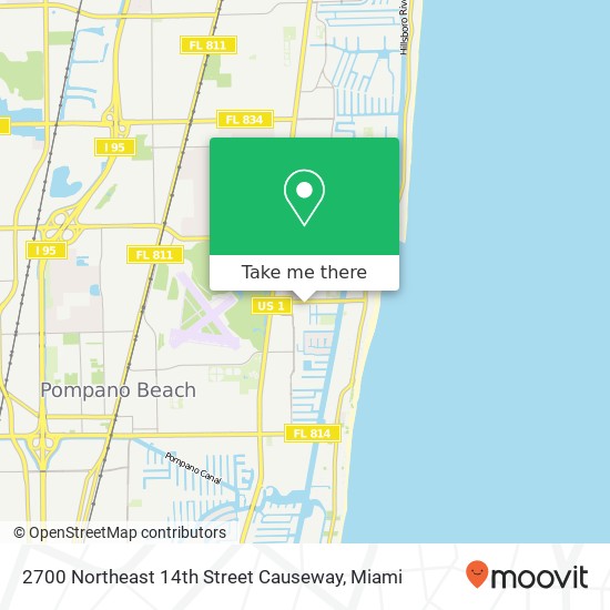 2700 Northeast 14th Street Causeway map