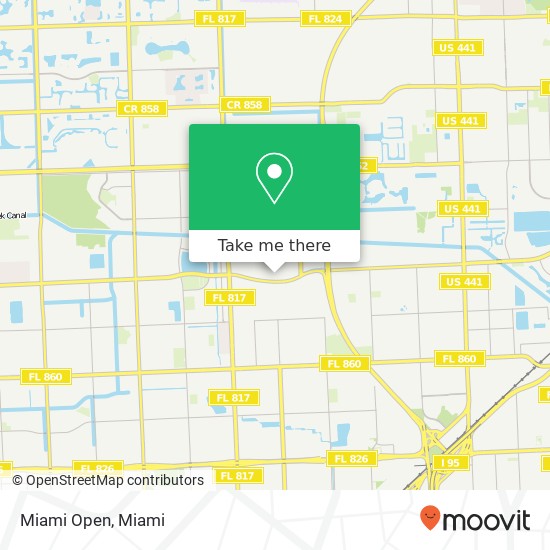 Miami Open map