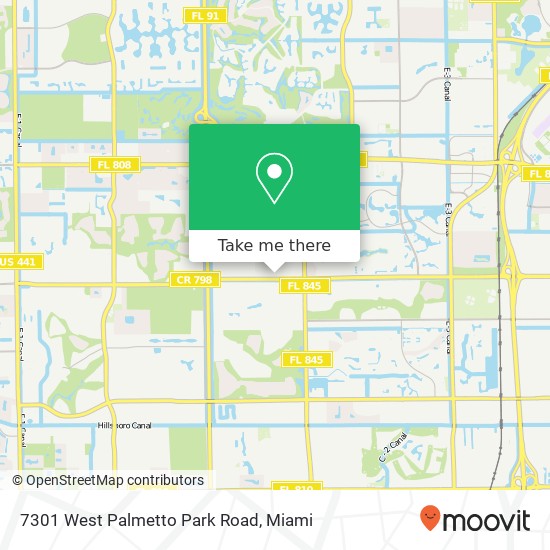 7301 West Palmetto Park Road map