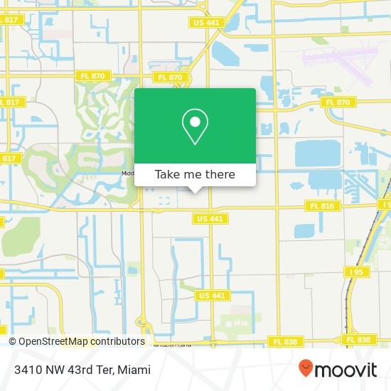 3410 NW 43rd Ter map