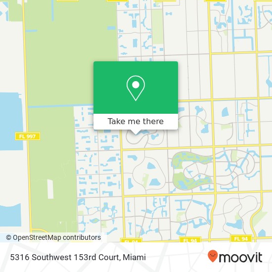 Mapa de 5316 Southwest 153rd Court