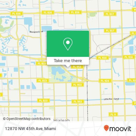 12870 NW 45th Ave map