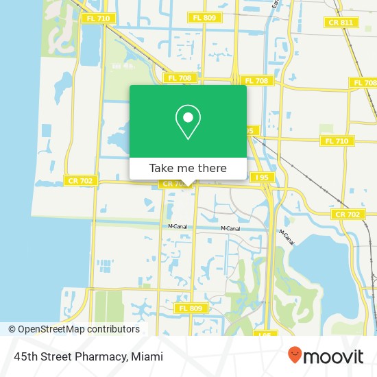 Mapa de 45th Street Pharmacy