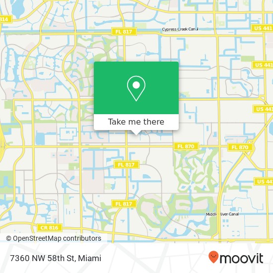 Mapa de 7360 NW 58th St