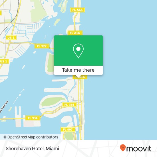 Shorehaven Hotel map