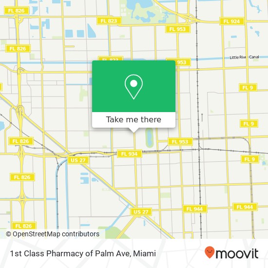 Mapa de 1st Class Pharmacy of Palm Ave