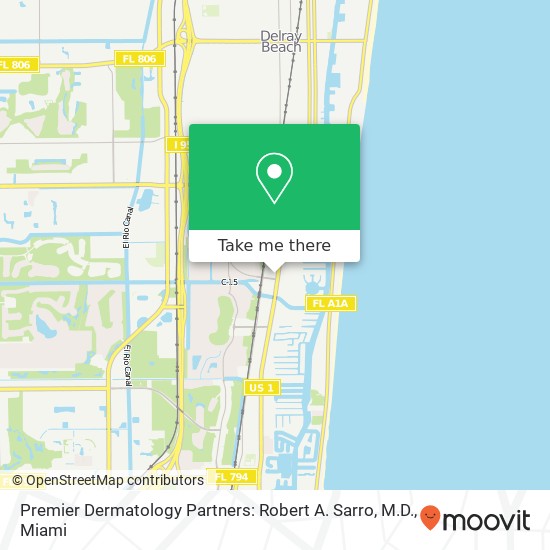 Premier Dermatology Partners: Robert A. Sarro, M.D. map