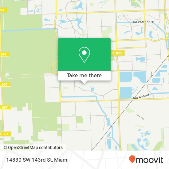 14830 SW 143rd St map