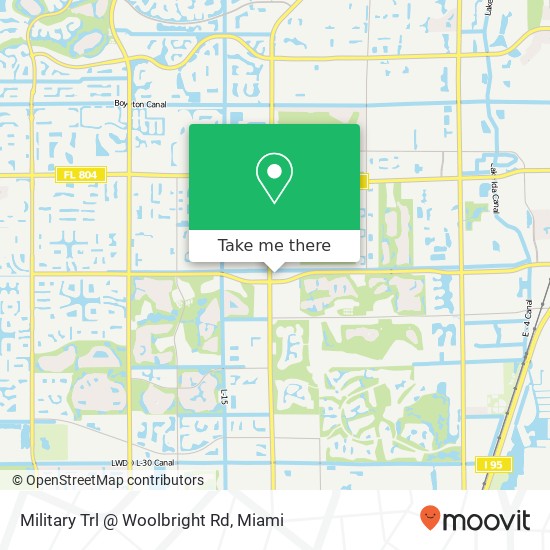 Military Trl @ Woolbright Rd map