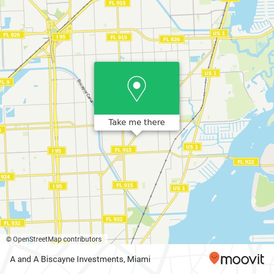 A and A Biscayne Investments map