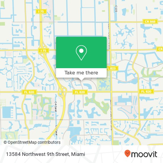 Mapa de 13584 Northwest 9th Street