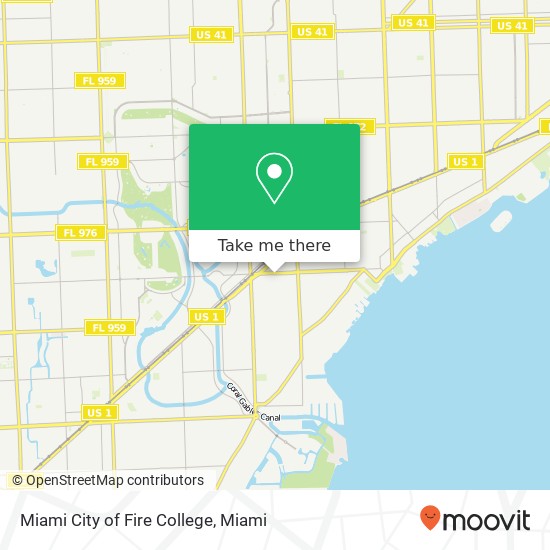 Mapa de Miami City of Fire College