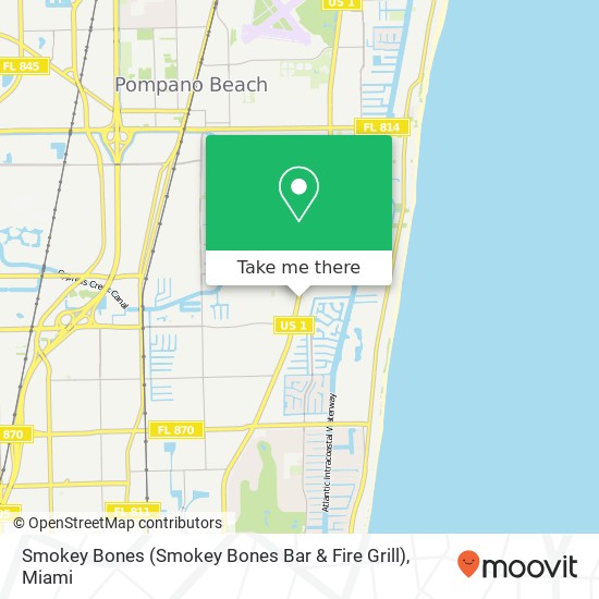 Smokey Bones (Smokey Bones Bar & Fire Grill) map
