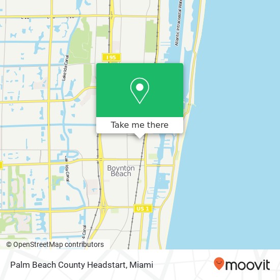 Mapa de Palm Beach County Headstart