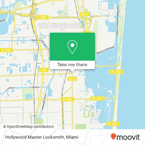 Hollywood Master Locksmith map