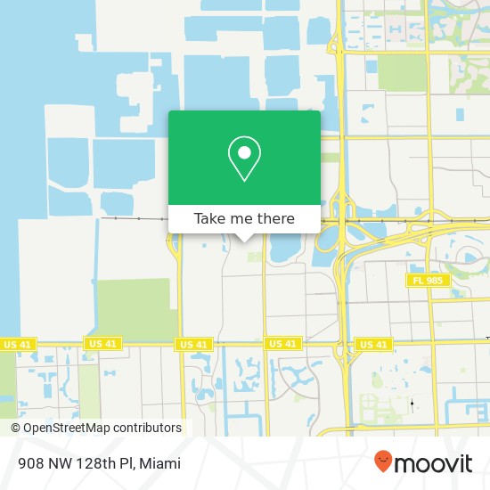 Mapa de 908 NW 128th Pl