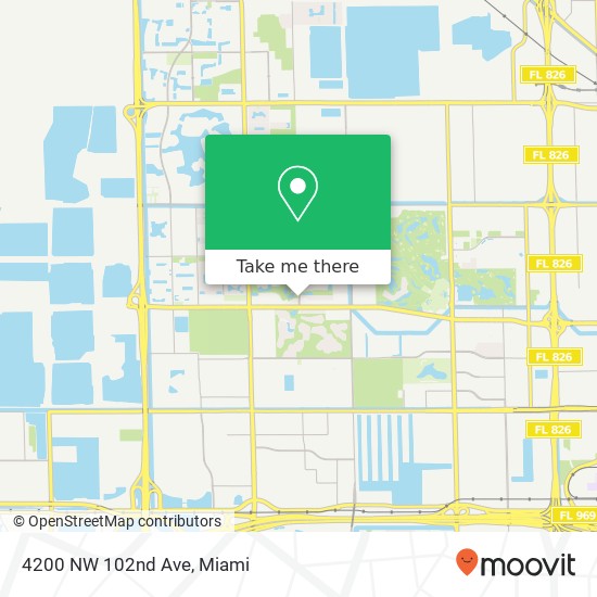 4200 NW 102nd Ave map