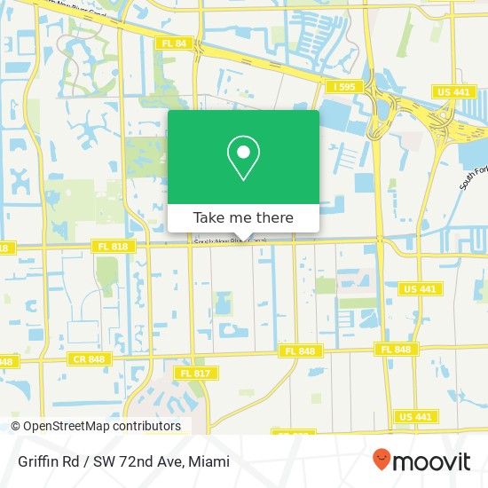 Griffin Rd / SW 72nd Ave map