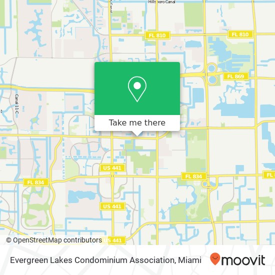 Mapa de Evergreen Lakes Condominium Association
