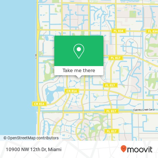 10900 NW 12th Dr map