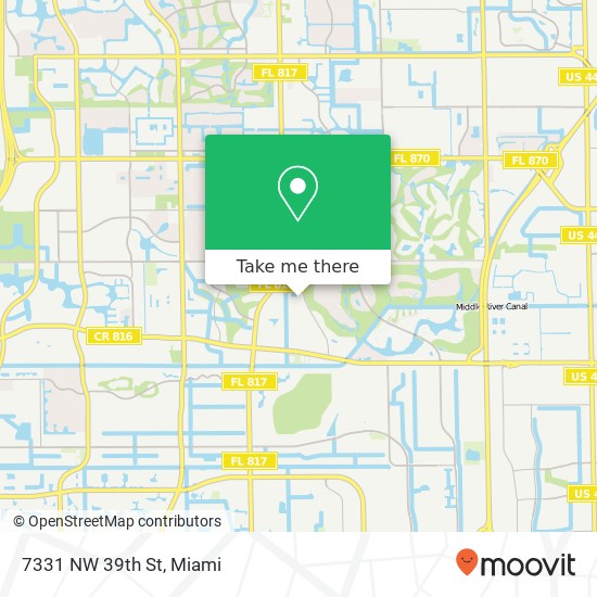 Mapa de 7331 NW 39th St