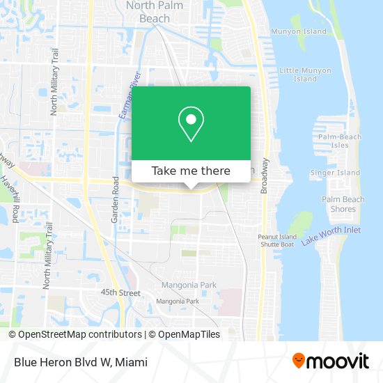 Blue Heron Blvd W map