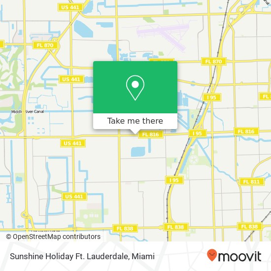 Mapa de Sunshine Holiday Ft. Lauderdale