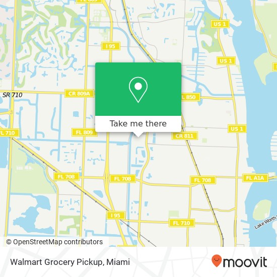 Mapa de Walmart Grocery Pickup