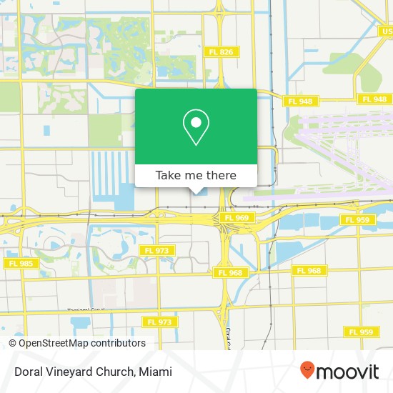 Doral Vineyard Church map