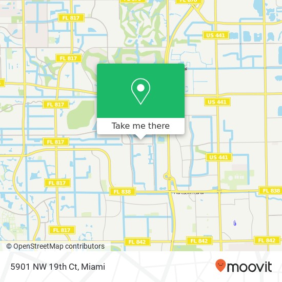 Mapa de 5901 NW 19th Ct