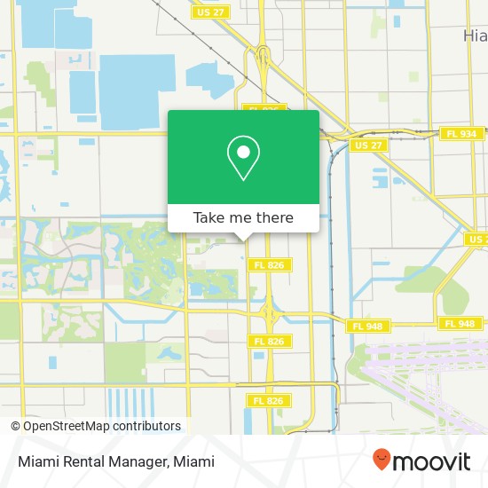 Mapa de Miami Rental Manager