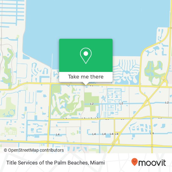 Title Services of the Palm Beaches map