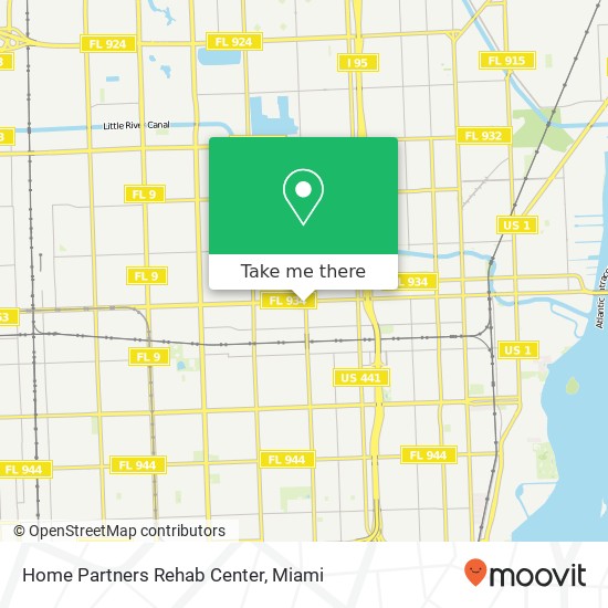 Mapa de Home Partners Rehab Center