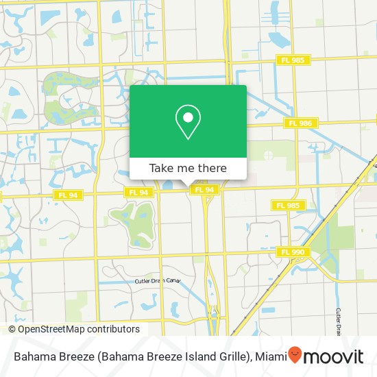 Bahama Breeze (Bahama Breeze Island Grille) map