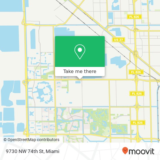 9730 NW 74th St map