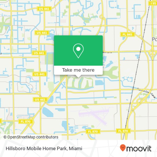 Mapa de Hillsboro Mobile Home Park