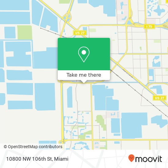 10800 NW 106th St map