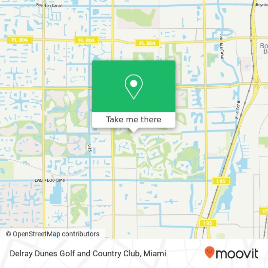 Mapa de Delray Dunes Golf and Country Club