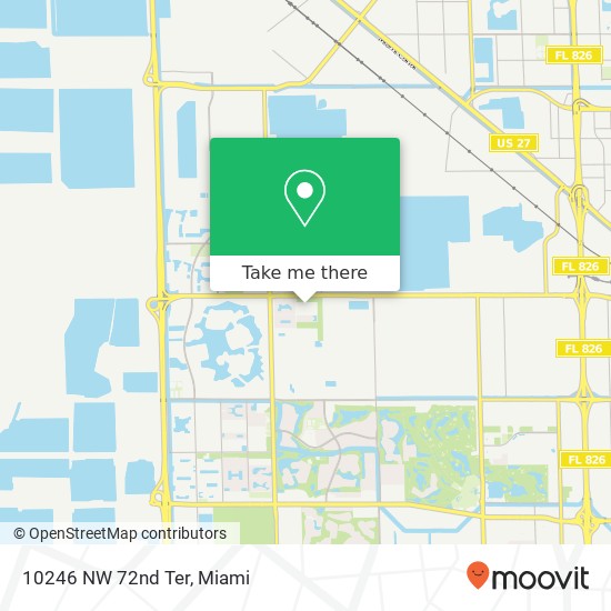 10246 NW 72nd Ter map