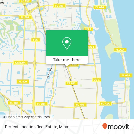 Perfect Location Real Estate map