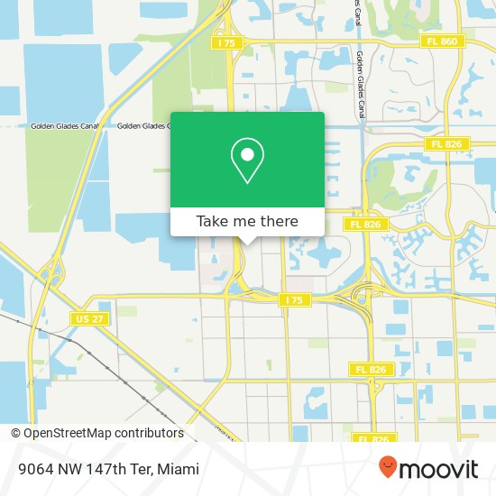 9064 NW 147th Ter map