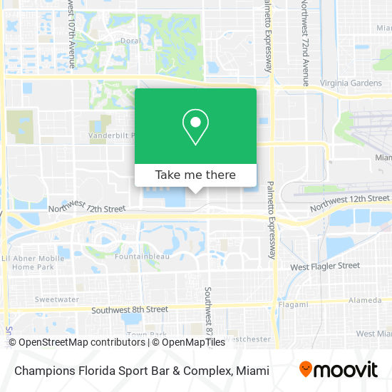Champions Florida Sport Bar & Complex map