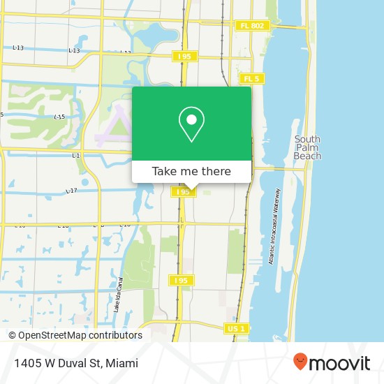 1405 W Duval St map