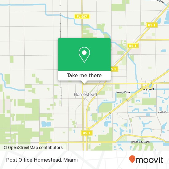 Post Office-Homestead map