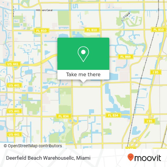 Mapa de Deerfield Beach Warehousellc