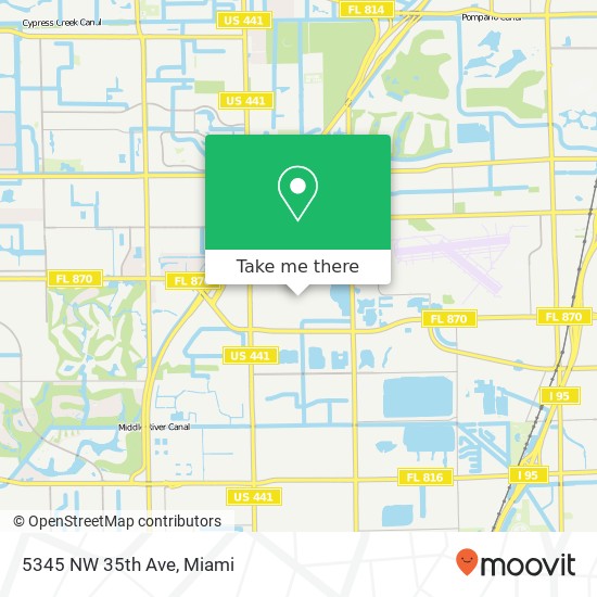 Mapa de 5345 NW 35th Ave