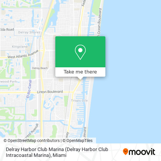 Delray Harbor Club Marina map