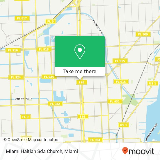 Mapa de Miami Haitian Sda Church